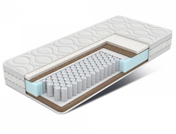 Разносторонний ортопедический матрас Браво 20, кокос20мм/кокос20мм+латекс20мм
