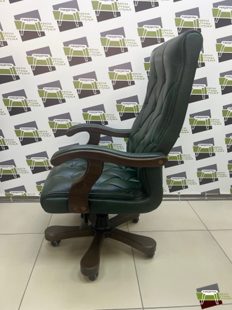 Кресло для руководителя  Классик-люкс кожа/кож.зам