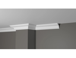 Потолочный плинтус DECOR-DIZAYN DD05, из дюрополимера, под покраску, ударопрочный, 2 метра
