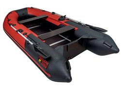 Моторная лодка Ривьера Компакт 3200 СК красный/черный комби
