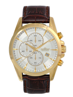 купить Часы Полёт-Хронос PremiumStyle 5700/118.6.118 - классические часы с хронографом позолоченные