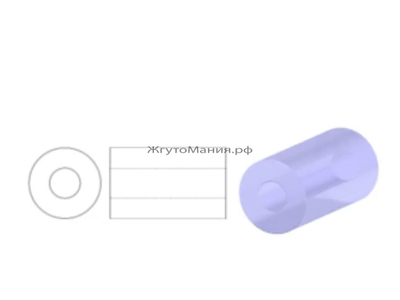 СТЕКЛЯРУС  PRECIOSA 3` (11,3мм) - 59135  НЕПРОЗРАЧНЫЙ ТЁМНО-СИНИЙ ИРИС (5г)