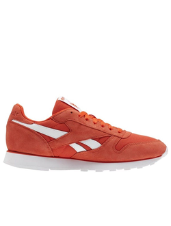 Кроссовки Reebok classic оранжевые замшевые женские