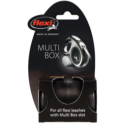 Flexi аксессуар Multi box S-М/L бокс для лакомств или пакетиков для сбора фекалий черный