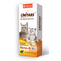 Витаминно-минеральный комплекс для котят, беременных и кормящих кошек Unitabs Mama+Kitty, 120 мл
