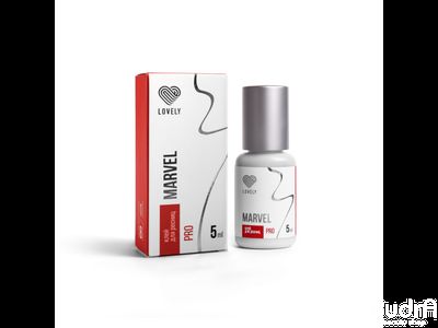 Lovely Клей чёрный наращивания ресниц  "Marvel", 5мл | Лавли Марвел