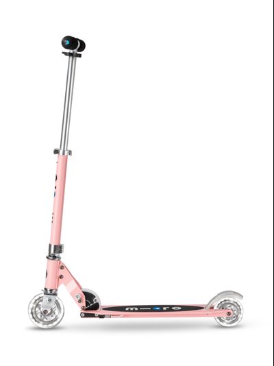 Самокат Micro Sprite Пудровый LED