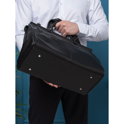 Кожаный саквояж Altamura black (арт. 4025-01)