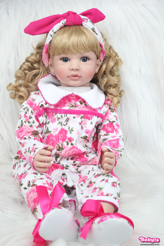 Кукла реборн — девочка  "Лилиан" 60 см