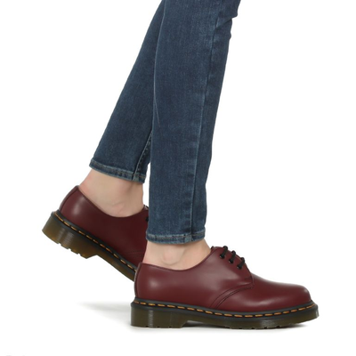 Полуботинки Dr. Martens 1461 Smooth бордовые