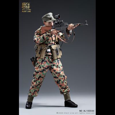 Немецкий солдат - Коллекционная ФИГУРКА 1/6 WWII German Waffen-SS Soldier (AL100044) - Alert Line