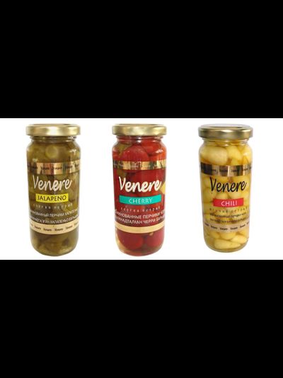 Маринованные перчики в ассортименте Baldo масса нетто 320г