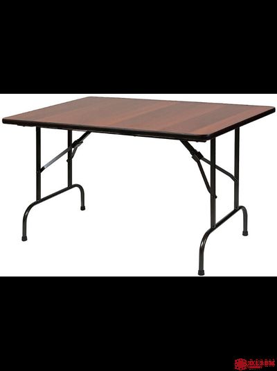 Стол банкетный складной 1200х600, орех, черный