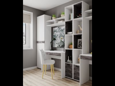 Спальный гарнитур Сканди вариант 3 (Гросс)