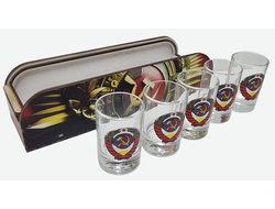 Набор стопок 5 шт. "СССР" в подарочном боксе