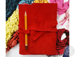 мягкий блокнот из замши, софт бук, блокнот в подарок, блокнот под сумочку