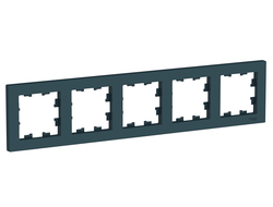 Рамка 5-постов, изумруд, серия AtlasDesign