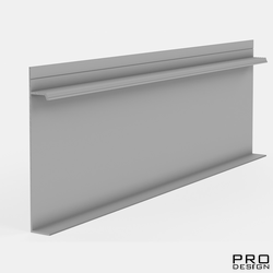 Плинтус скрытого монтажа PRO DESIGN Universal 235 анодированный
