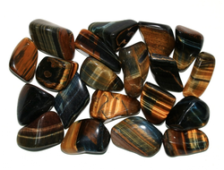 Тигрово-соколиный глаз, галтовка