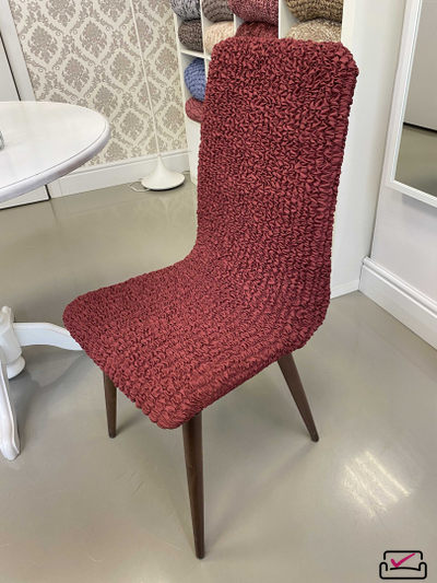 Чехол на стул Микрофибра  Бордовый. ЗАЩИТА МЯГКОЙ МЕБЕЛИ ОТ ЖИВОТНЫХ. ИТАЛИЯ