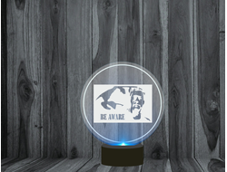 Светильник 3D, ночник Jean-Claude Van Damme, Жан-Клод Ван Дамм №1