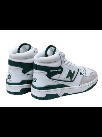 New Balance 650 White Green с мехом