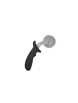 Нож для пиццы d= 6,5 см. с чёрной пластиковой ручкой, нержавеющая сталь