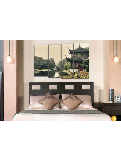 Модульная картина "Чайный домик"