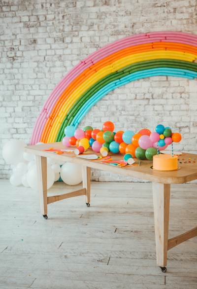 Оформление детского дня рождения в стиле "Радуга" "№ 1463