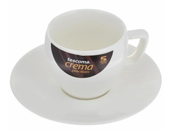 Чашка для капучино CREMA, с блюдцем / Tescoma