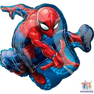 Шар фольга Человек паук 73 см ( шар  + гелий + лента )