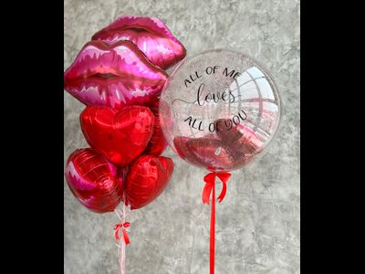 Композиция из шаров "моя любовь"