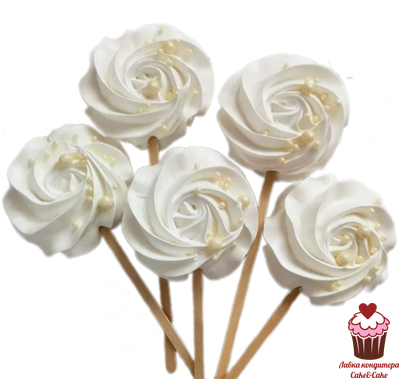 Безе на палочке Белое