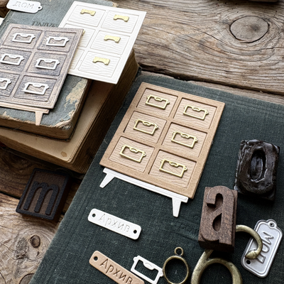 Набор ножей для вырубки «Картотека»