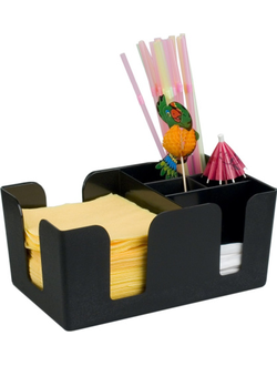 Подставка барная для салфеток и украшений, чёрная