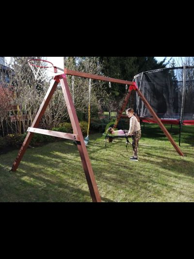 Качельный модуль "Гнездо-паутинка + одиночные"