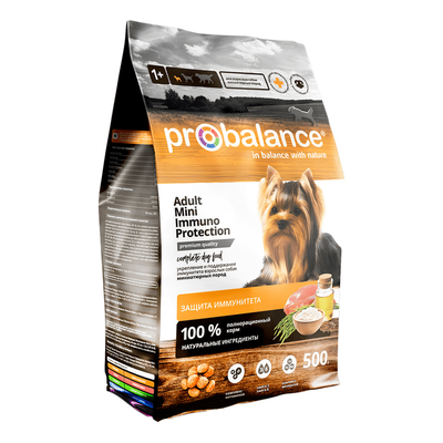 Корм Probalance для собак малых пород, курица 0,5 кг