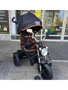 МОТЯ БЕГЕМОТ - Велосипед детский трехколесный с ручкой управления Lexus trike Moto