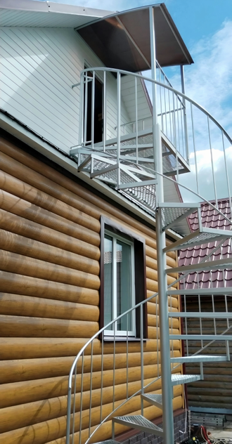 Лестница винтовая для улицы - Арт 05