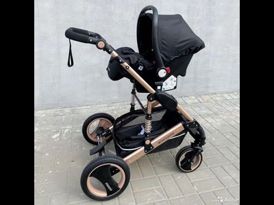 Детская коляска 3 в 1 Wisesonle Черный