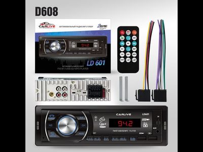 Автомагнитола CarLive LD601 LED.2USB.BT.TF.FM.ISO.4RCA