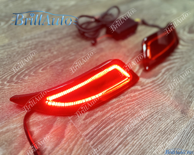 Задние фонари Toyota Camry 55 14-17 в бампер LED красные