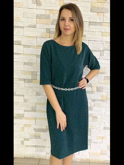 Платье 69-1123 зеленый
