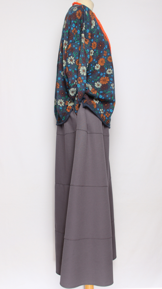 Юбка "ТРИКОТАЖ" серая р.58