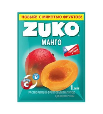 Растворимый напиток ZUKO Манго  20г*12шт*8 блоков.