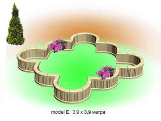 Model E 3,9 х 3,9 метр