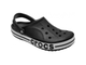 CROCS BAYABAND CLOG ЧЕРНЫЕ С БЕЛЫМ