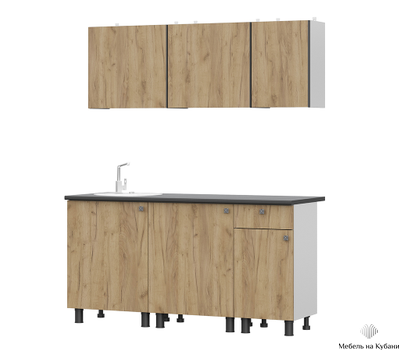 КГ-1 Дуб золотой 1,6 м кухонный гарнитур