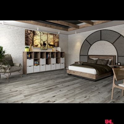 Кварцвиниловая плитка Damy Floor Family LVT Дуб Состаренный Серый T7020-5D-LVT 43 класс толщина 2.5 мм с фаской клеевая 4.13 м2