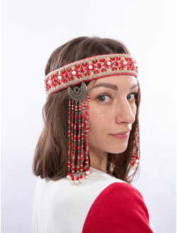 Платье Древо времени крапива красное